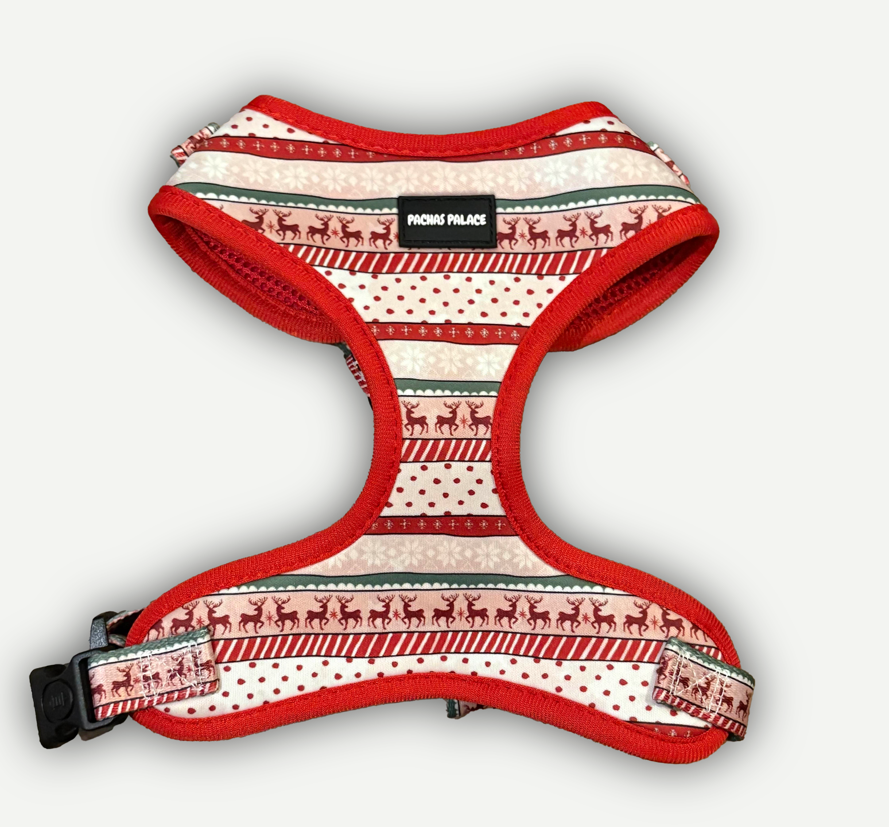 Red Christmas Harness & Matching Lead