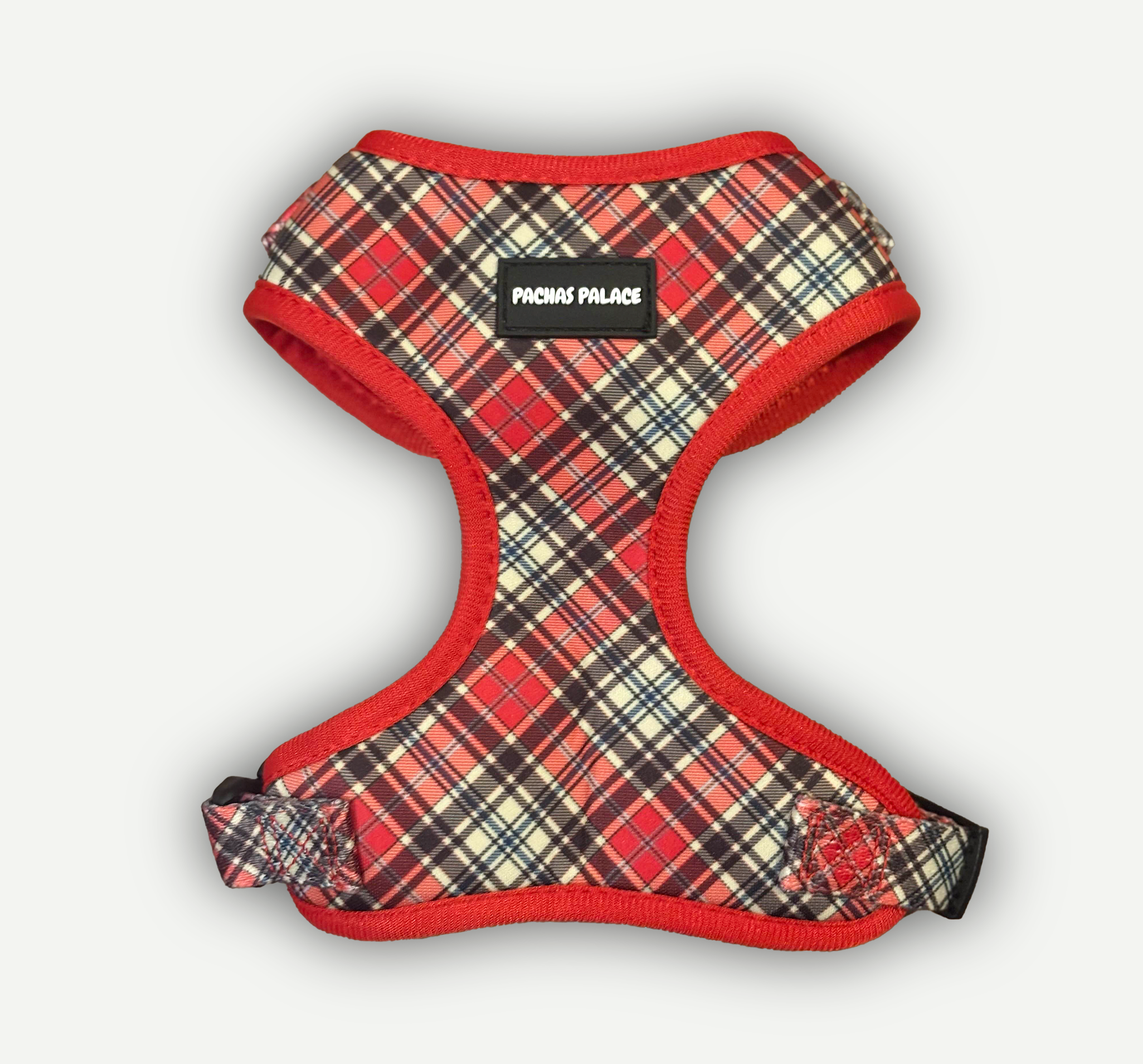 Red Tartan Dog Harness & Matching Lead